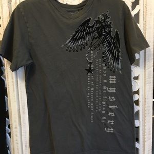 Boys Apostasy V-neck Mystery Tshirt Grey size XL